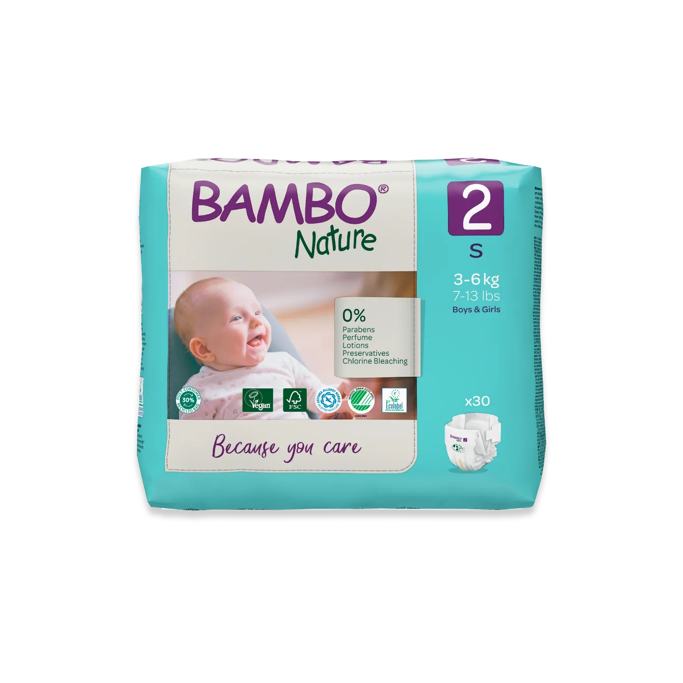 PAÑAL ECOLÓGICO T2 P BAMBO NATURE