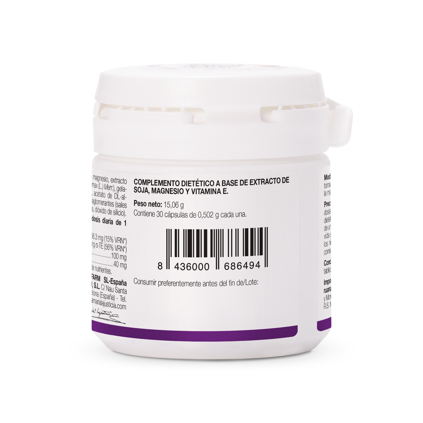 ISOFLAVONAS CON MAGNESIO + VITAMINA E 30 COMPRIMIDOS ANA MARIA LA JUSTICIA