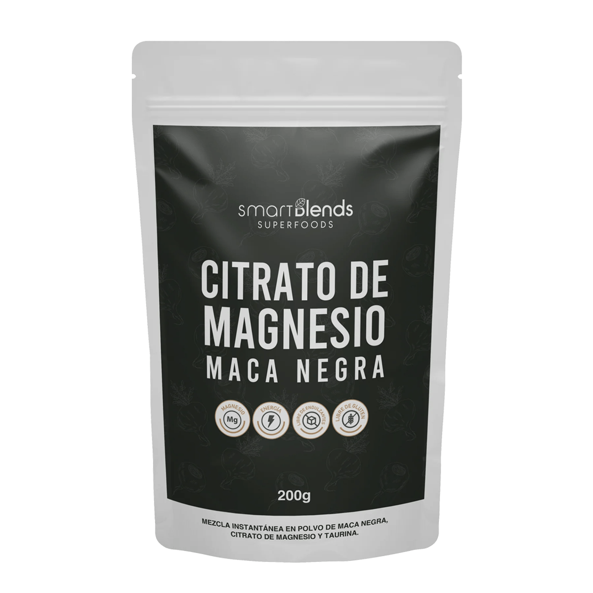 CITRATO DE MAGNESIO MACA NEGRA 200 GR - SMART BLEND