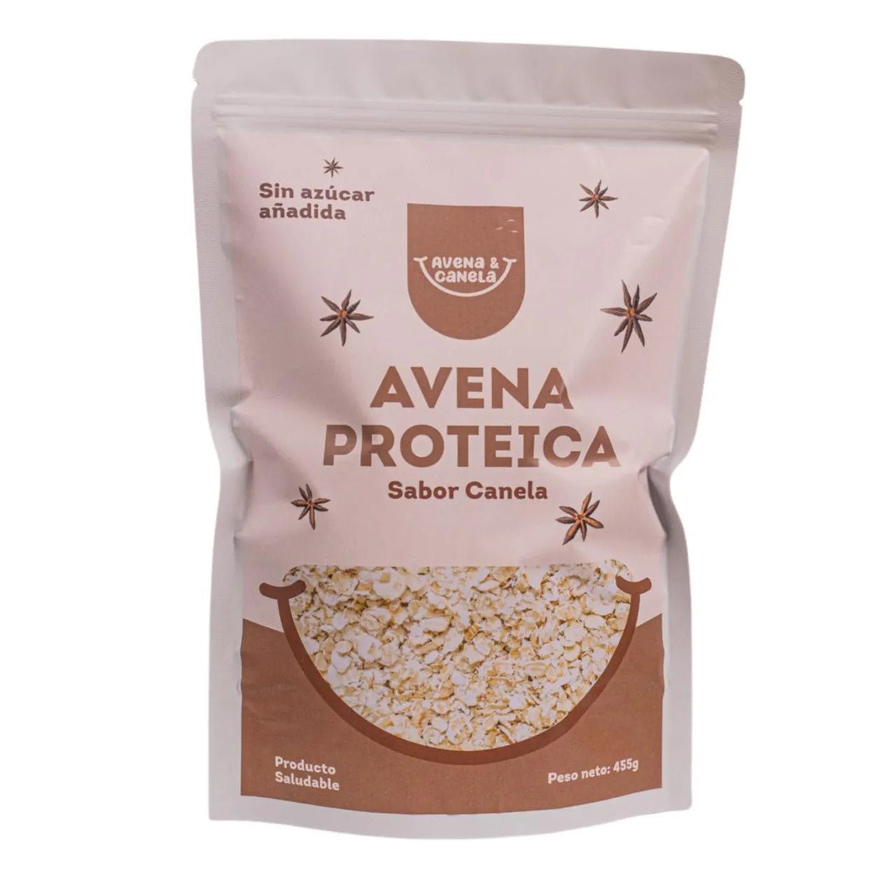 Avena Proteica Sabor Canela 455 Gr Avena Y Canela Sin Azucar