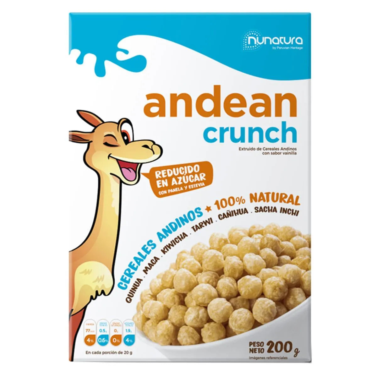 ANDEAN CRUNCH VAINILLA 200G NUNATURA