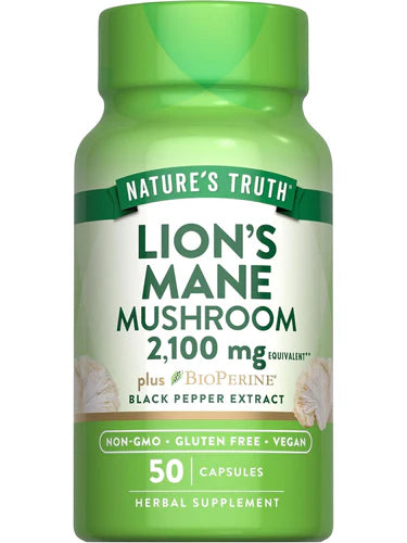 LION´S MANE MUSHROOM 2100MG NATURES TRUTH