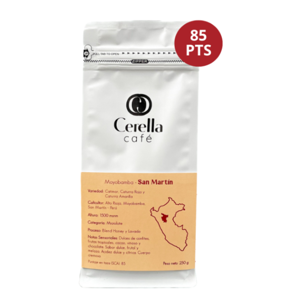CAFE EN GRANO SAN MARTIN 250 GR - CERELLA
