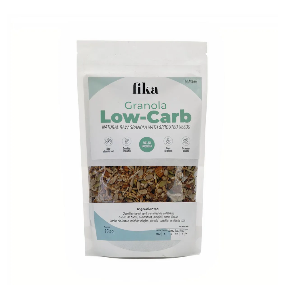 GRANOLA LOW CARB 100% SEMILLAS 250 GR - FIKA