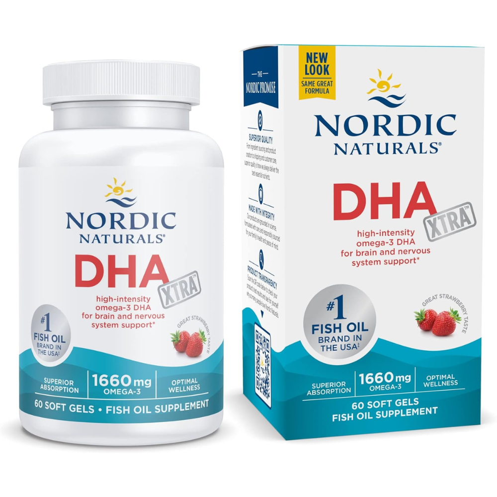 DHA EXTRA SABOR FRESA 1660 MG/60 CAP - NORDIC NATURALS