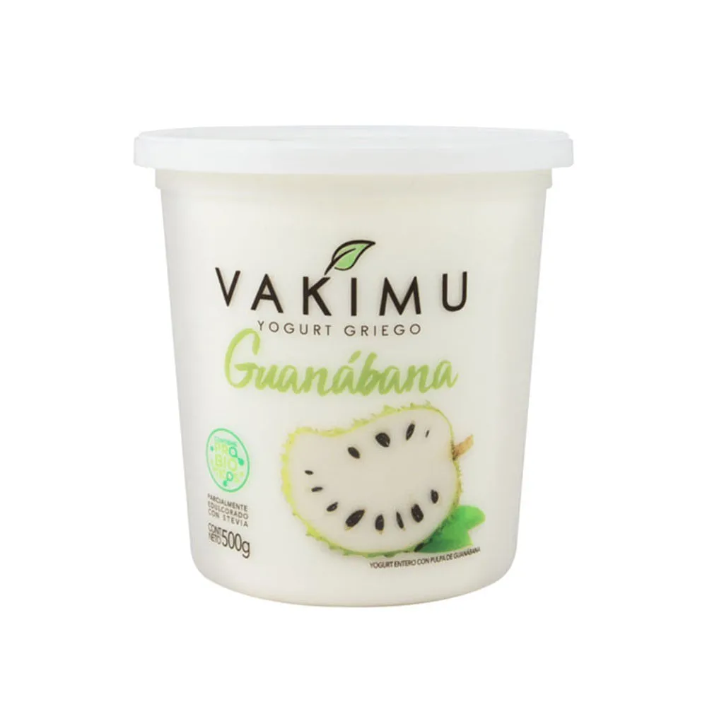 YOGUR T GRIEGO DE GUANABANA 500GR - VAKIMU