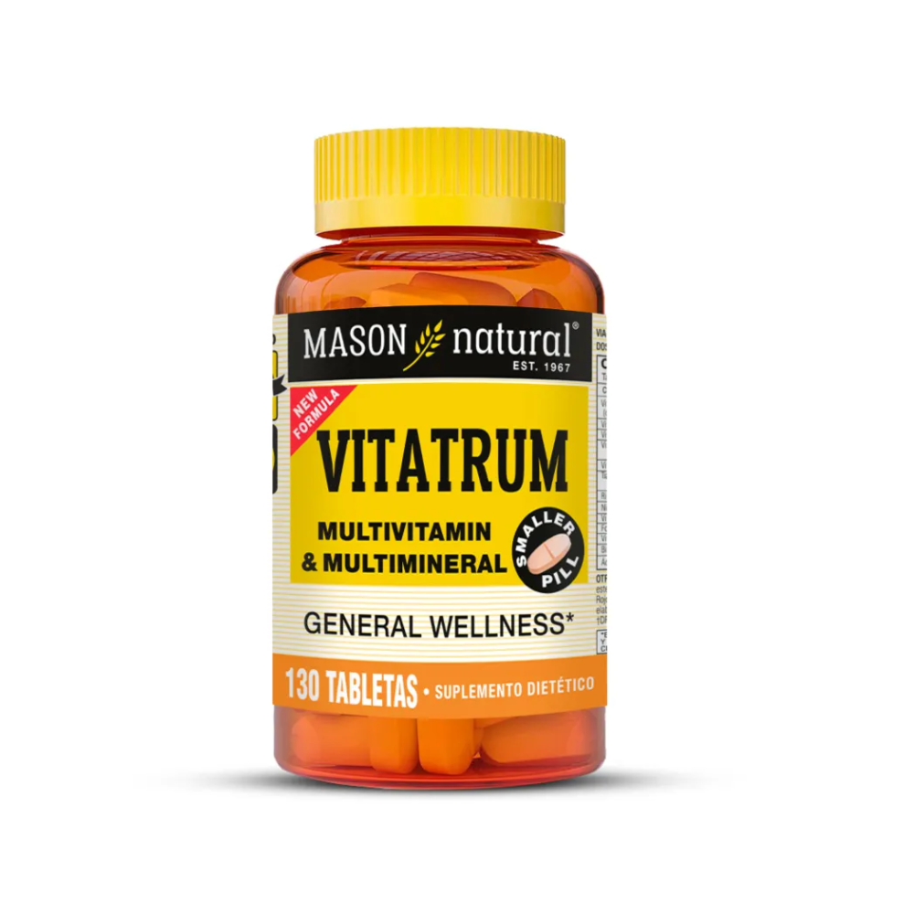 MULTIVITAMINICO VITATRUM 130 TABLETAS - MASON NATURAL