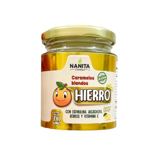 CARAMELOS BLANDOS HIERRO 70 UNID. - NANITA FOODS