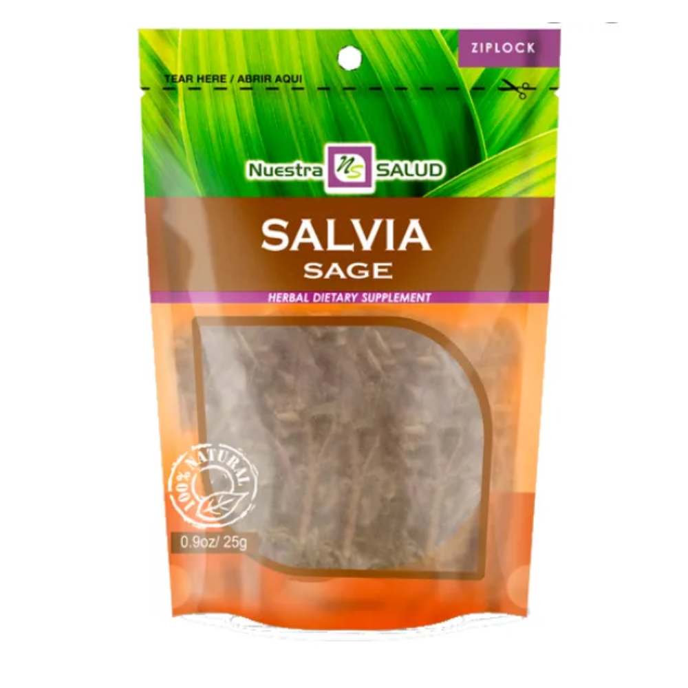 SALVIA EN HOJAS 30 GR - NUESTRA SALUD