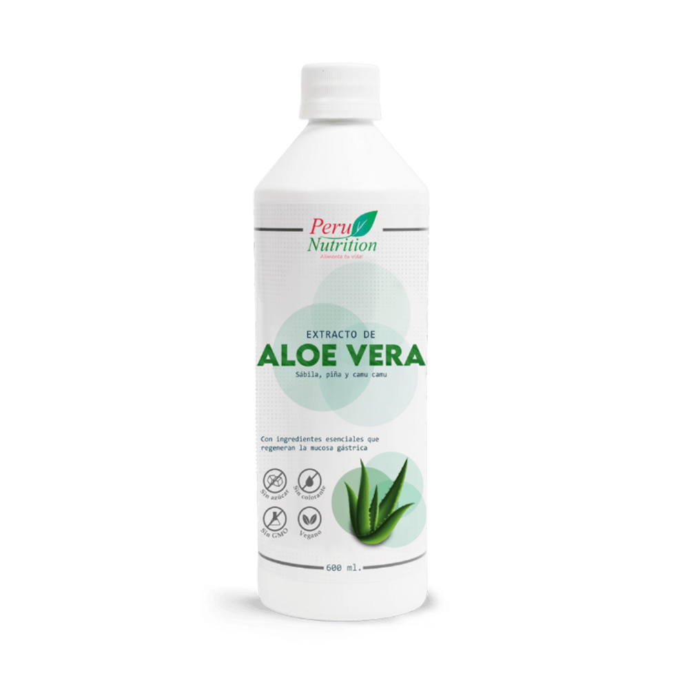 EXTRACTO DE ALOE VERA CON PIÑA Y CAMU CAMU 600 ML - PERU NUTRITION