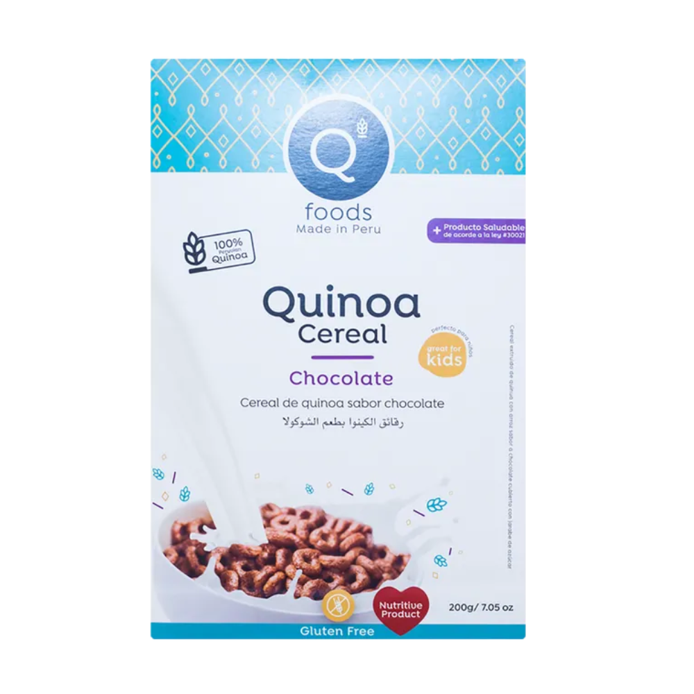 CEREAL DE QUINUA CHOCOLATE 200 GR - QFOODS