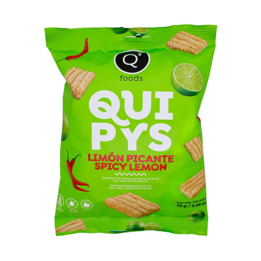 QUIPYS LIMON PICANTE / SPICY LEMON 70 GR - QFOODS
