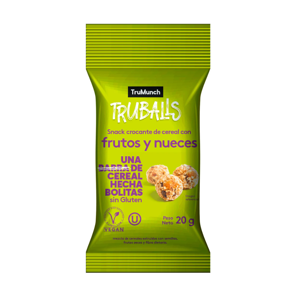 TRUBALLS FRUTOS Y NUECES 20GR - TRUMUNCH