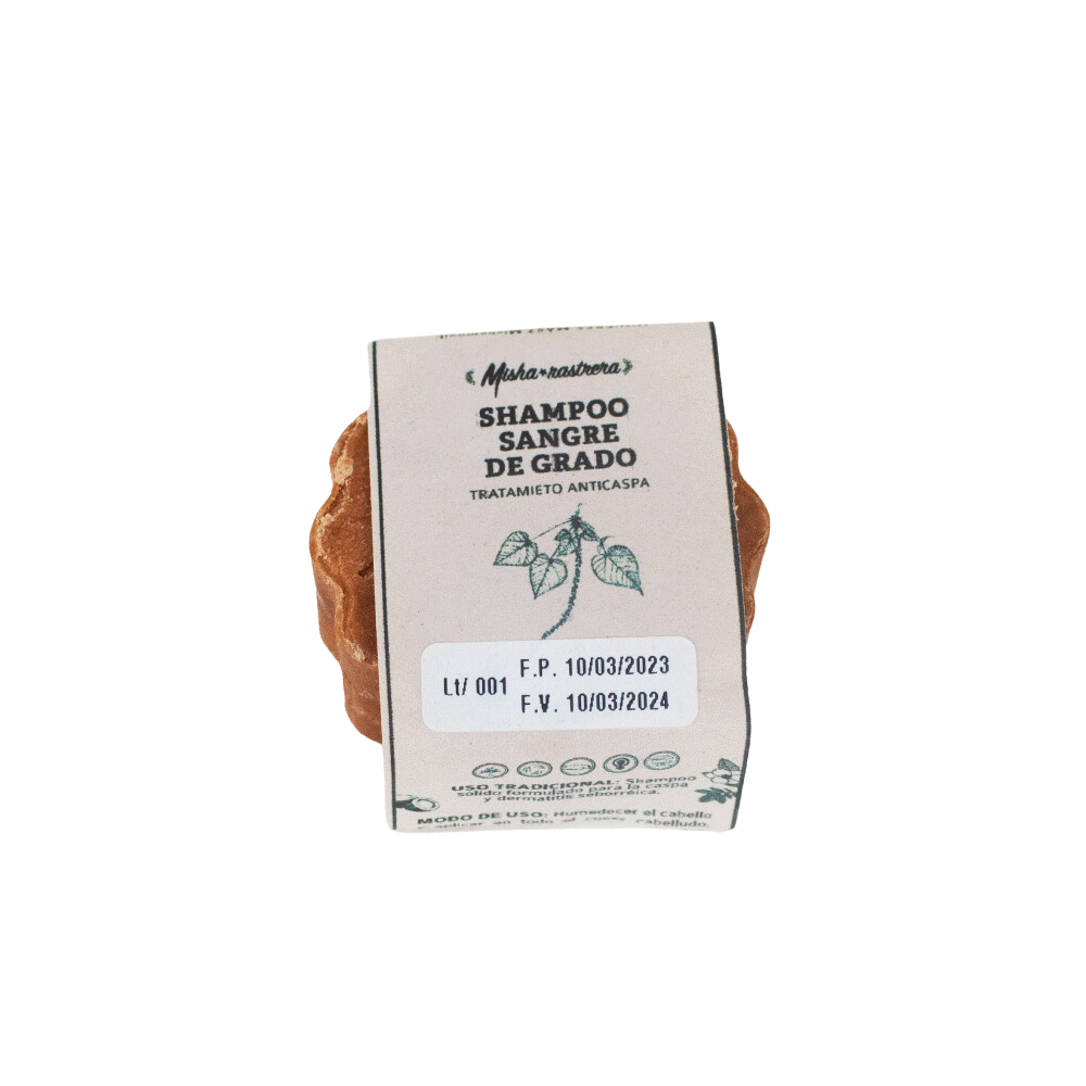 SHAMPOO SOLIDO SANGRE DE GRADO 70GR - MISHA RASTRERA