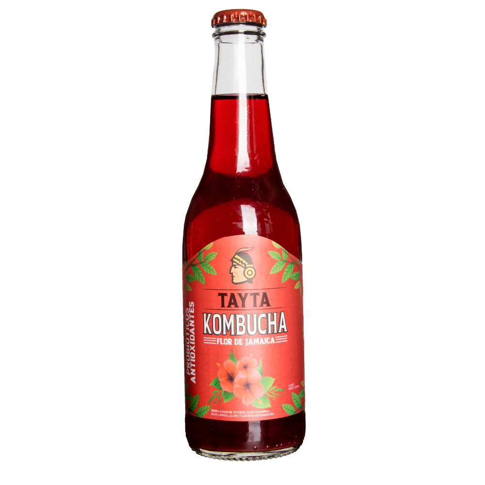 KOMBUCHA DE FLOR DE JAMAICA - TAYTA 355 ML