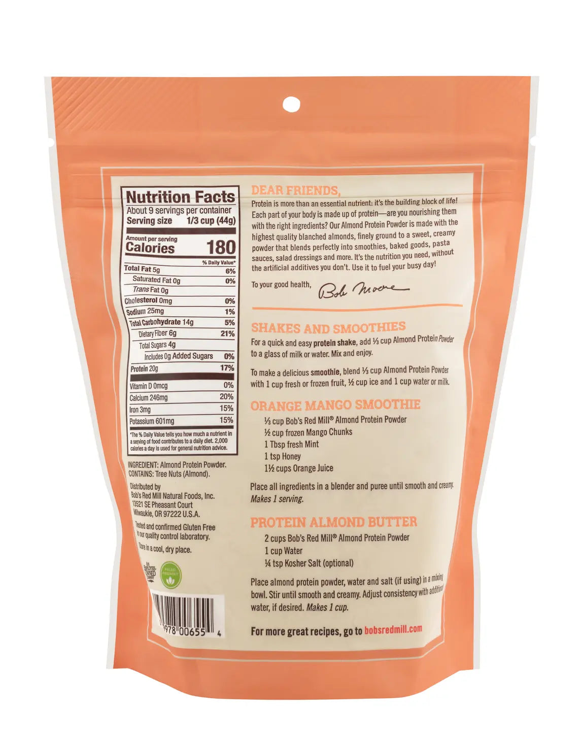 ALMOND PROTEIN 397GR BOB RED MILL
