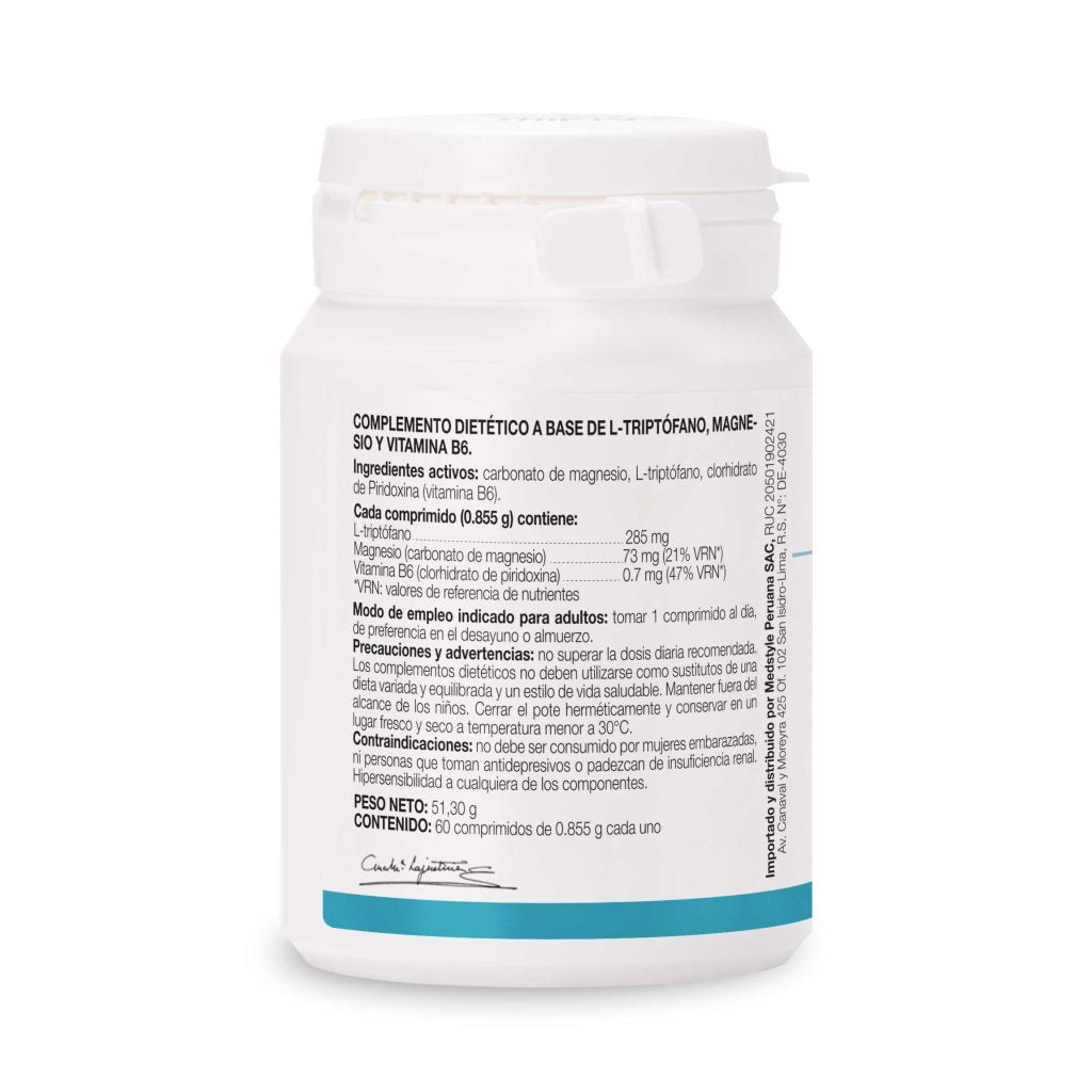 TRIPTOFANO CON MAGNESIO + VITAMINA B6 60 COMPRIMIDOS ANA MARIA LA JUSTICIA