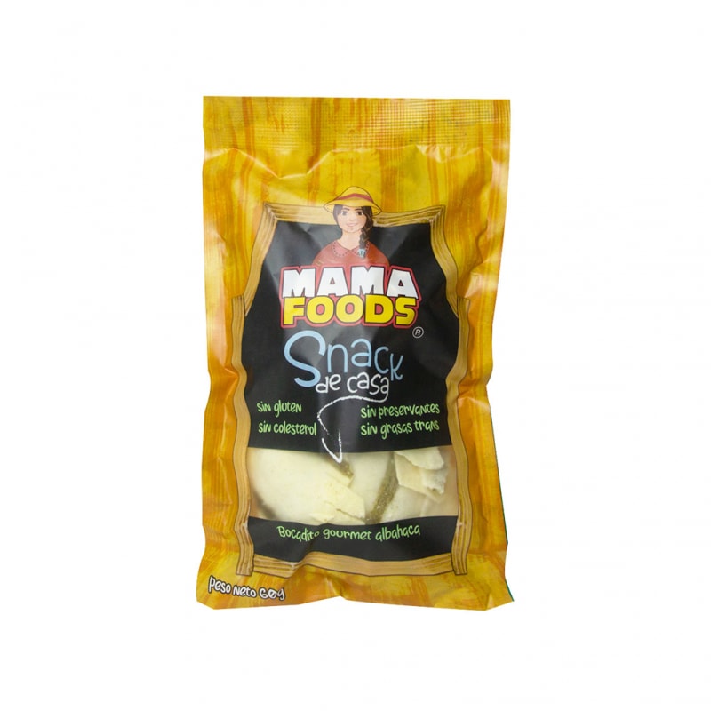 BOCADITO GOURMET ALBAHACA 60 GR - MAMA FOODS