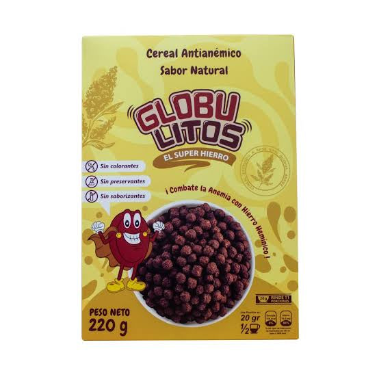 CEREAL ANTIANÉMICO SABOR NATURAL EN CAJA GLOBULITOS 220G