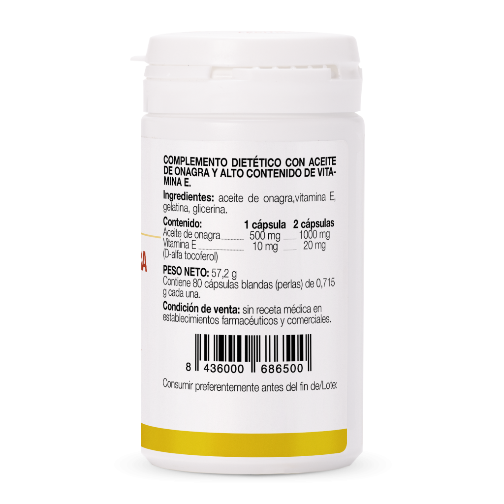 ACEITE DE ONAGRA + VITAMINA E 80 COMPRIMIDOS ANA MARÍA LA JUSTICIA