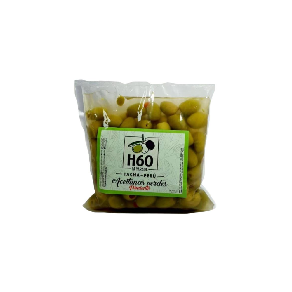 ACEITUNA VERDE CON PIMIENTO 500 GR - LA YARADA