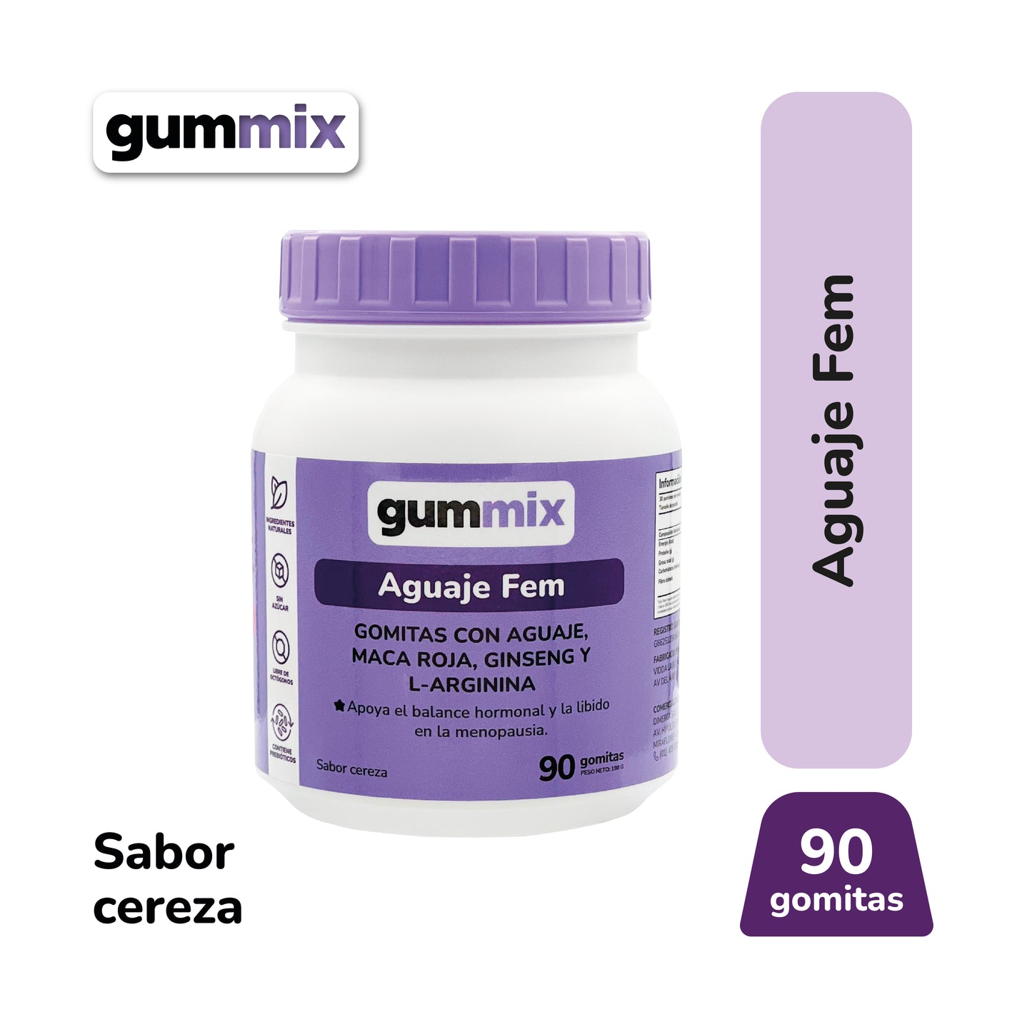 GUMMIX AGUAJE FEM x 90 UND