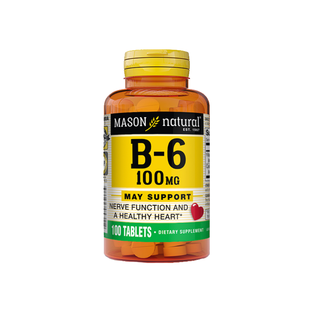 B6 100 MG (100 TAB) - MASON NATURAL