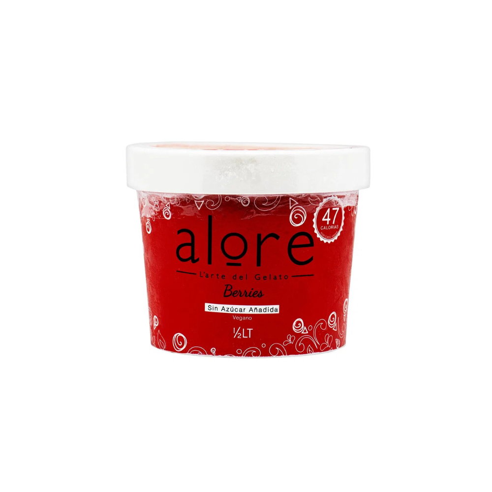 HELADO DE BERRIES 1/2 L SIN AZUCAR - ALORE