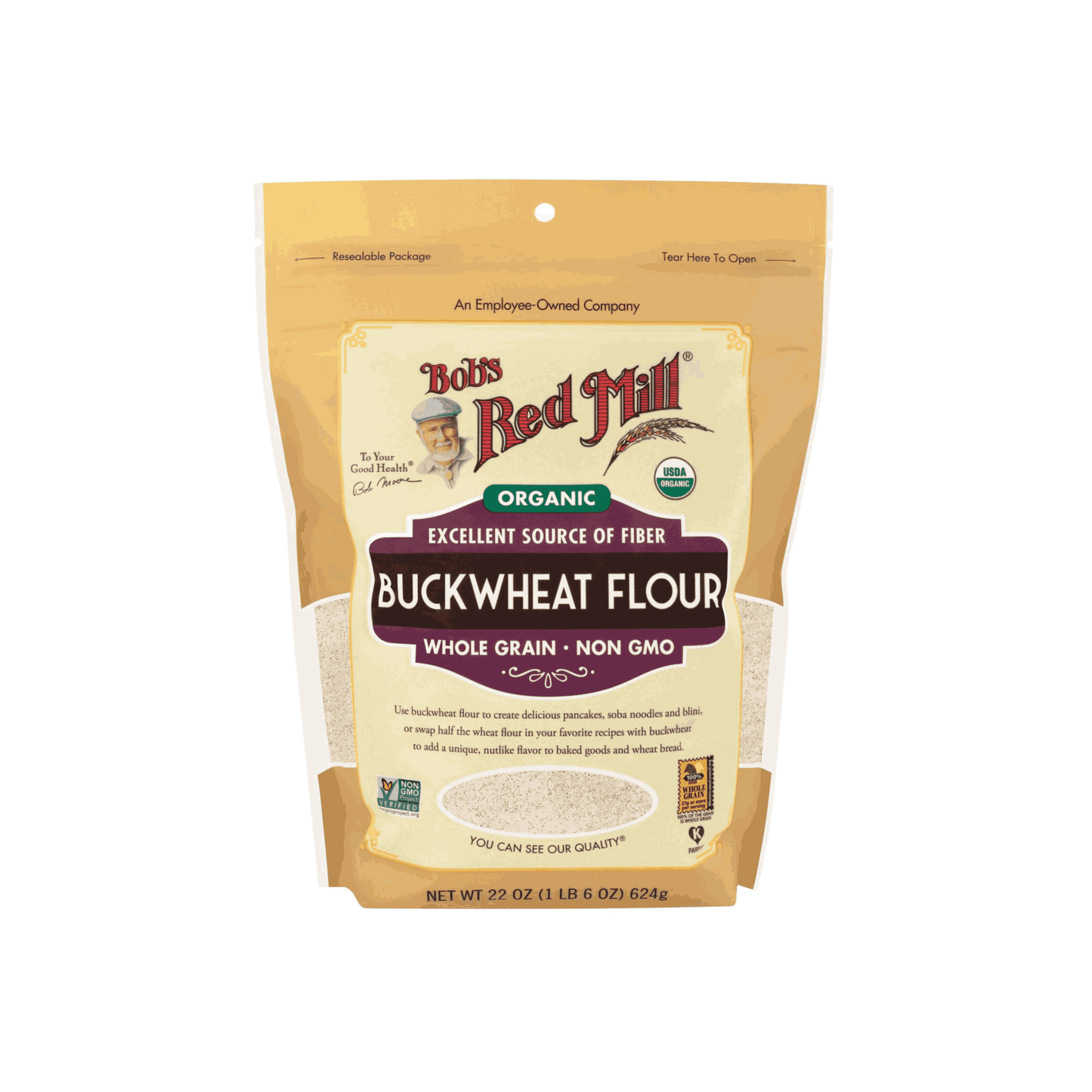 BUCKWHEAT FLOUR BOB'S RED MILL 624G