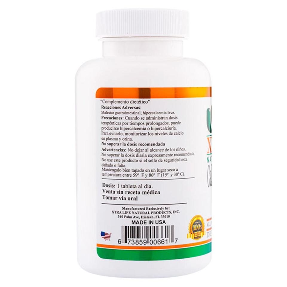CALCIO-MAGNESIO-ZINC+VIT D 100 TABLETAS XTRALIFE