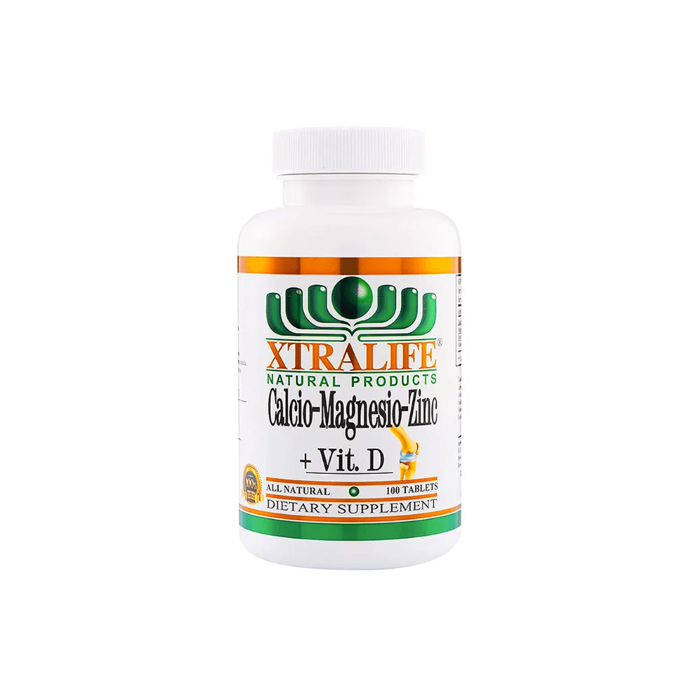 CALCIO-MAGNESIO-ZINC+VIT D 100 TABLETAS XTRALIFE
