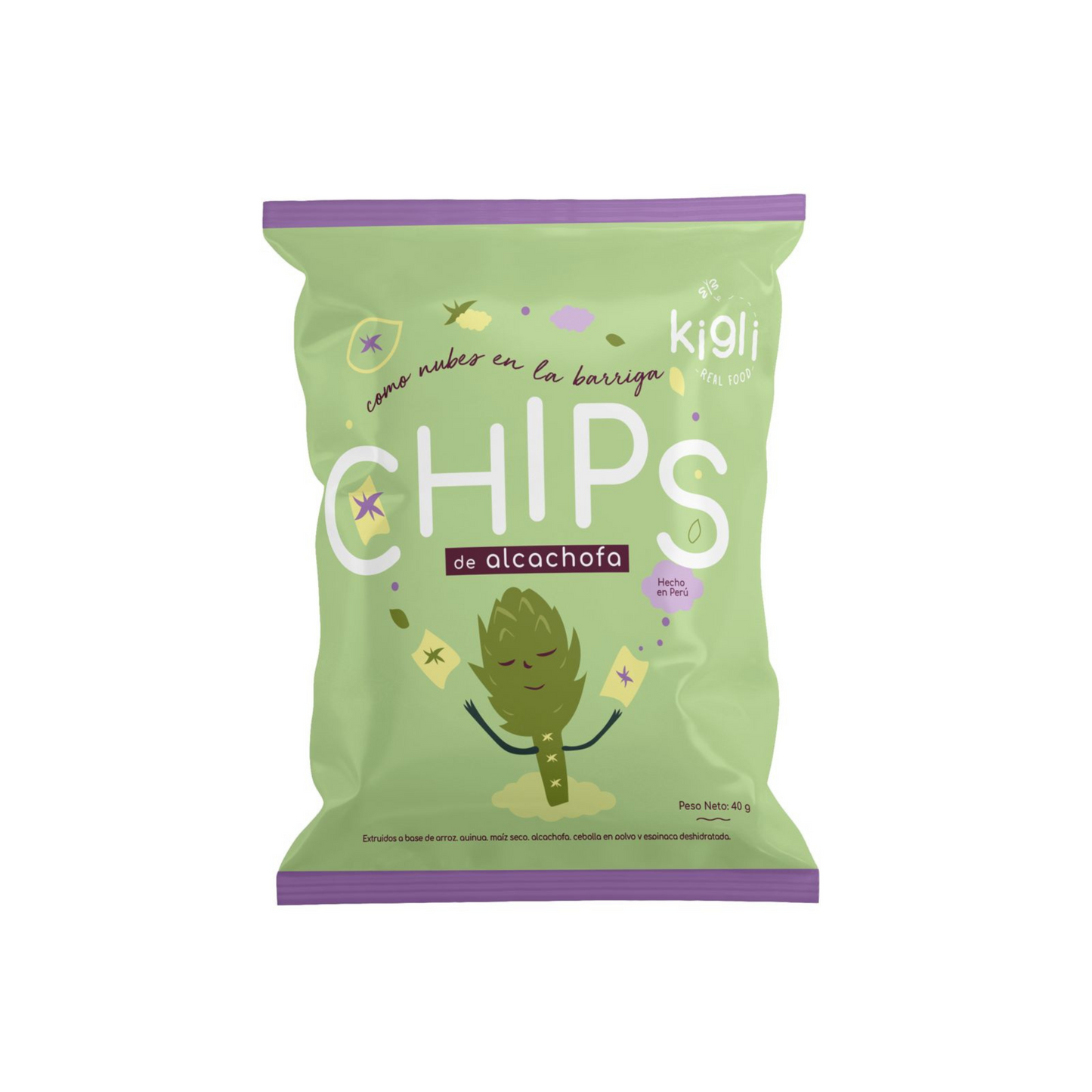 CHIPS DE ALCACHOFA - KIGLI 40G