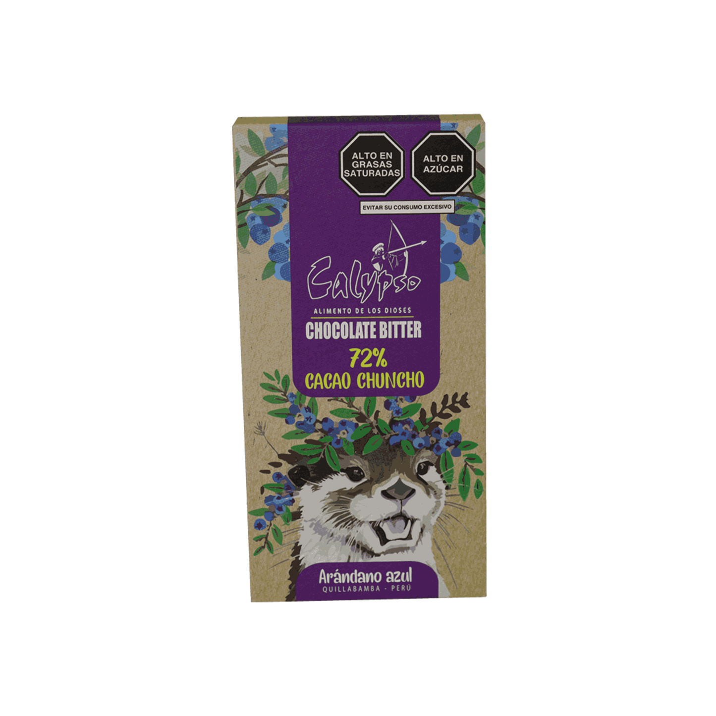 CHOCOLATE BITTER 72% DE ARANDANO CALYPSO 50G