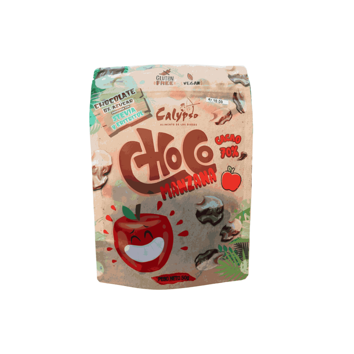 CHOCOMANZANA CALYPSO 50G GLUTEN FREE