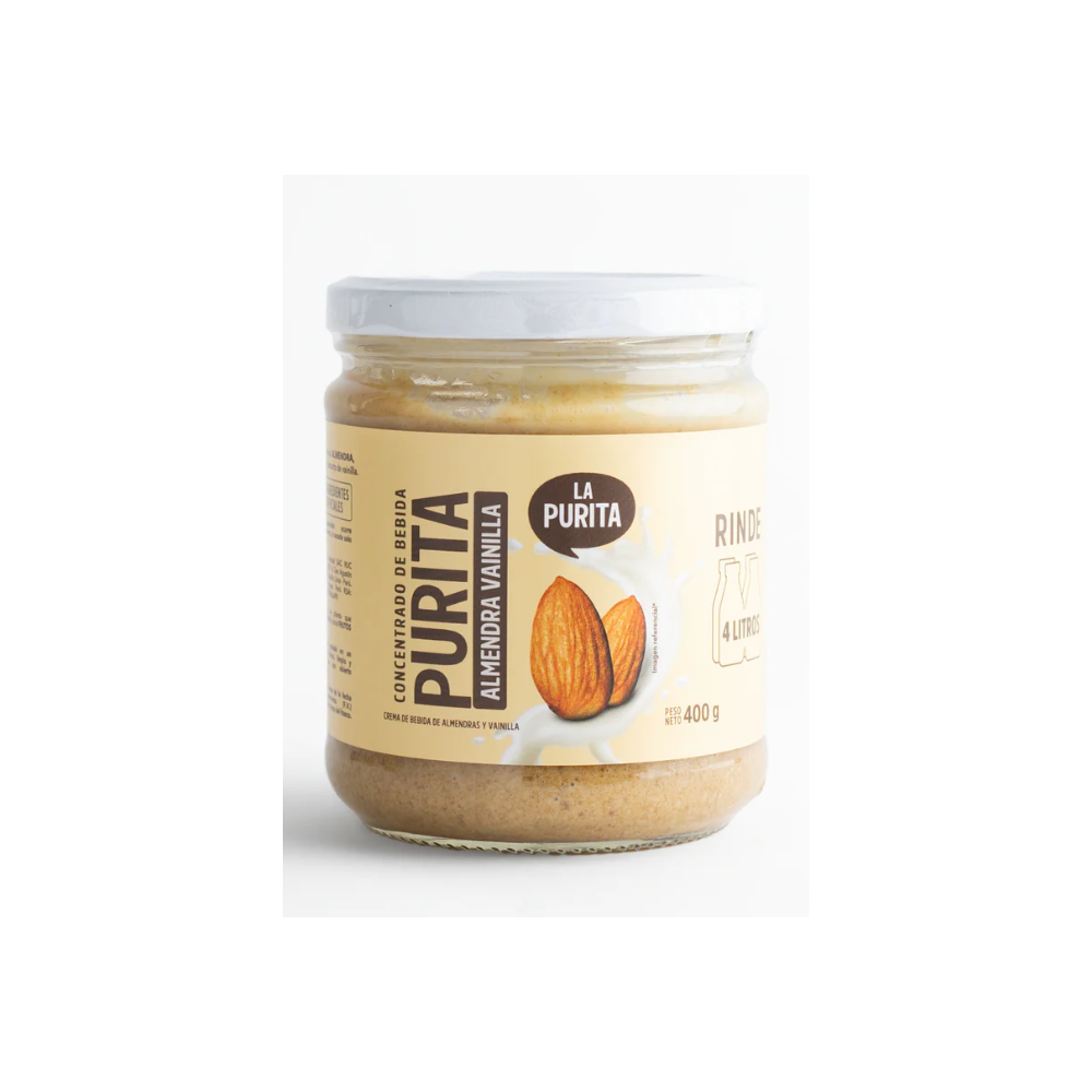 CONCENTRADO DE BEBIDA DE ALMENDRA VAINILLA 4 L- LA PURITA