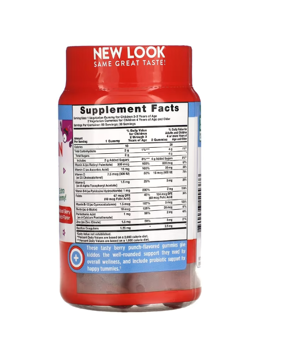 MULTIVITAMIN 60 GUMMIES PROBIOTIC KIDS NATURES TRUTH