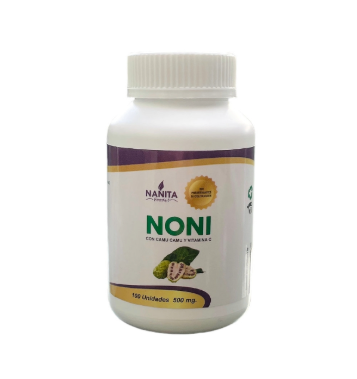 CAPSULA DE NONI CON CAMU CAMU Y VITAMINA C 500 MG - NANITA FOODS