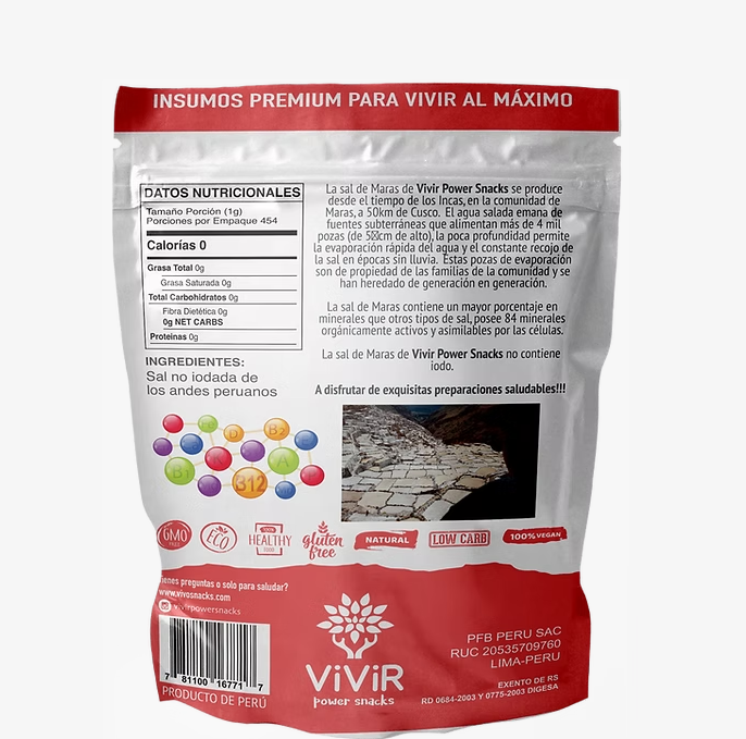 SAL ROSADA DE MARAS SIN YODO 454 G - VIVIR