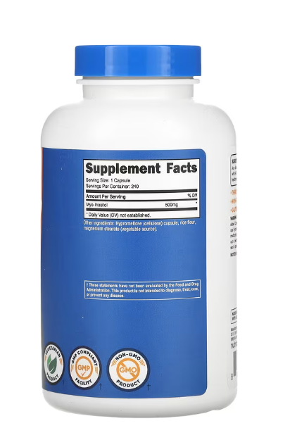 INOSITOL 500MG 240 CAP NUTRICOST