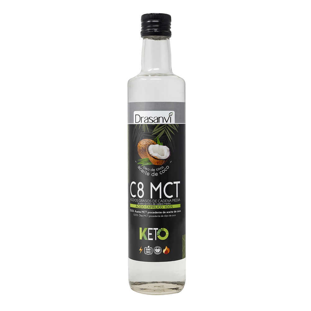 ACEITE PURO DE COCO MCT C8 500ml DRASANVI