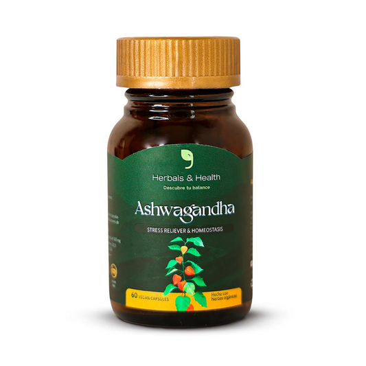 ASHWAGANDHA 60 CAPSULAS HERBALS & HEALTH