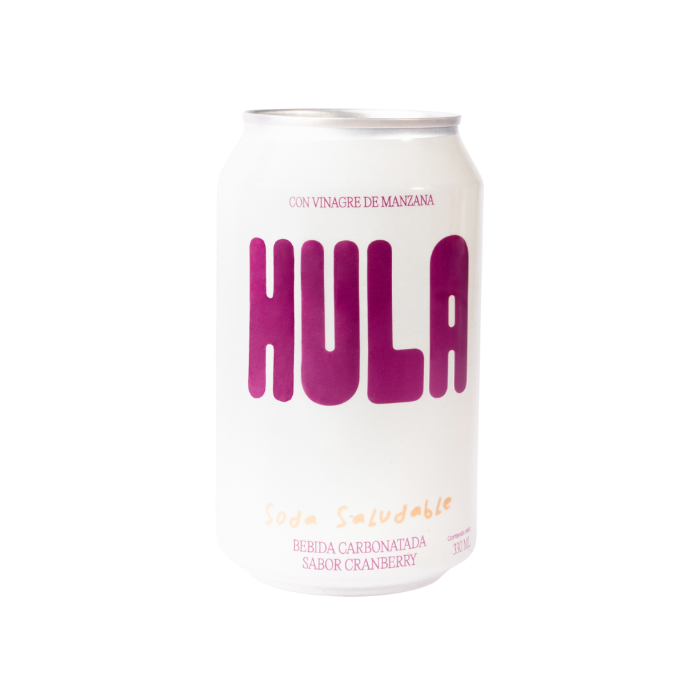 HULA SALUDABLE CRANBERRY LATA 355ML
