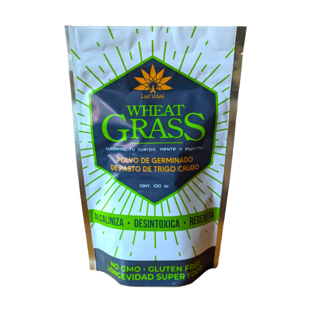 WHEAT GRASS GERMINADO DE TRIGO EN POLVO LUZ VITAL