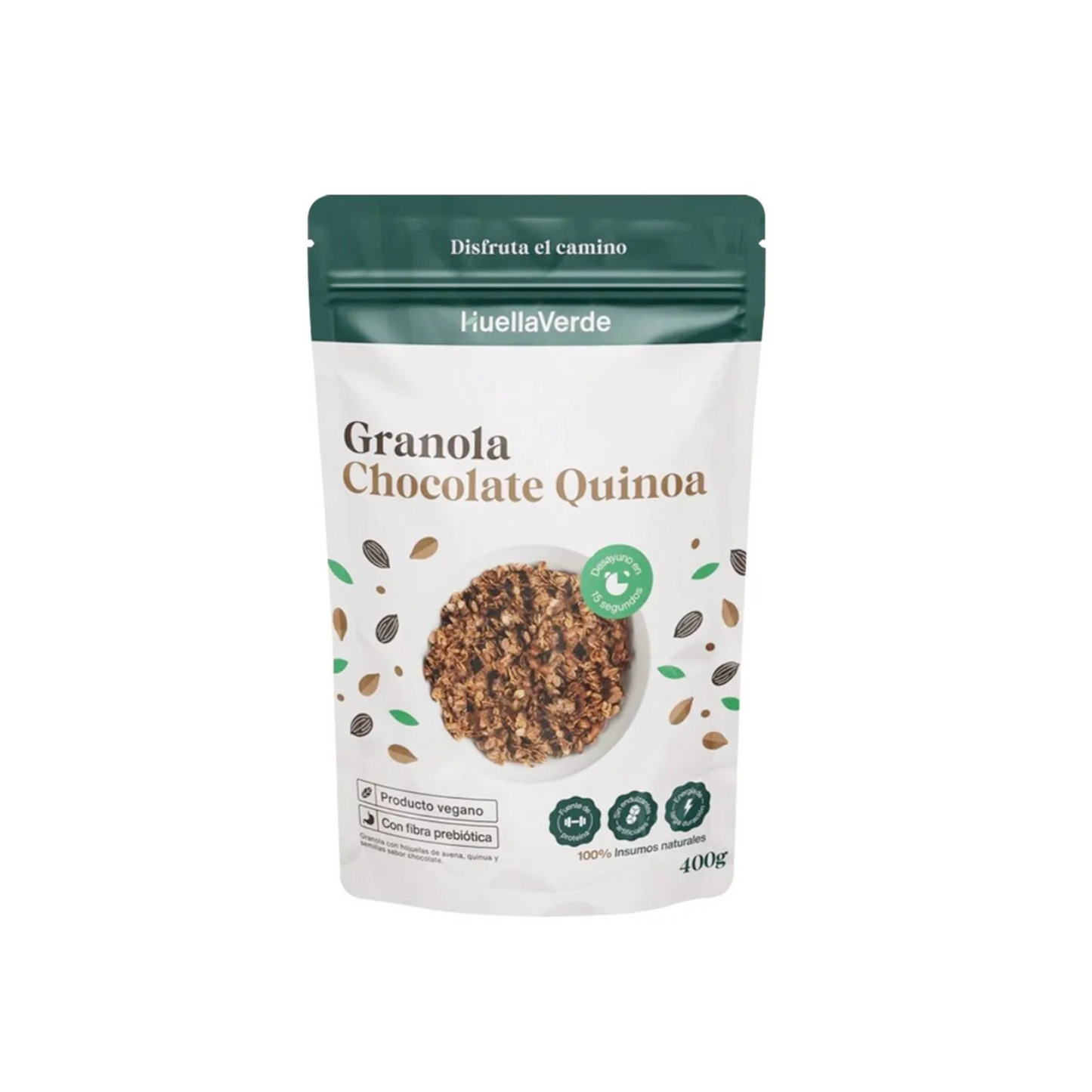 GRANOLA CHOCOLATE QUINOA - HUELLA VERDE 400GR