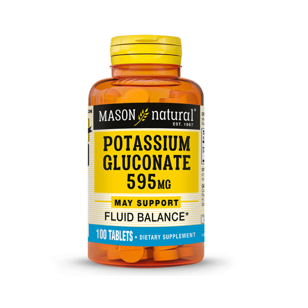 GLUCONATO DE POTASIO 595 MG MASON NATURAL