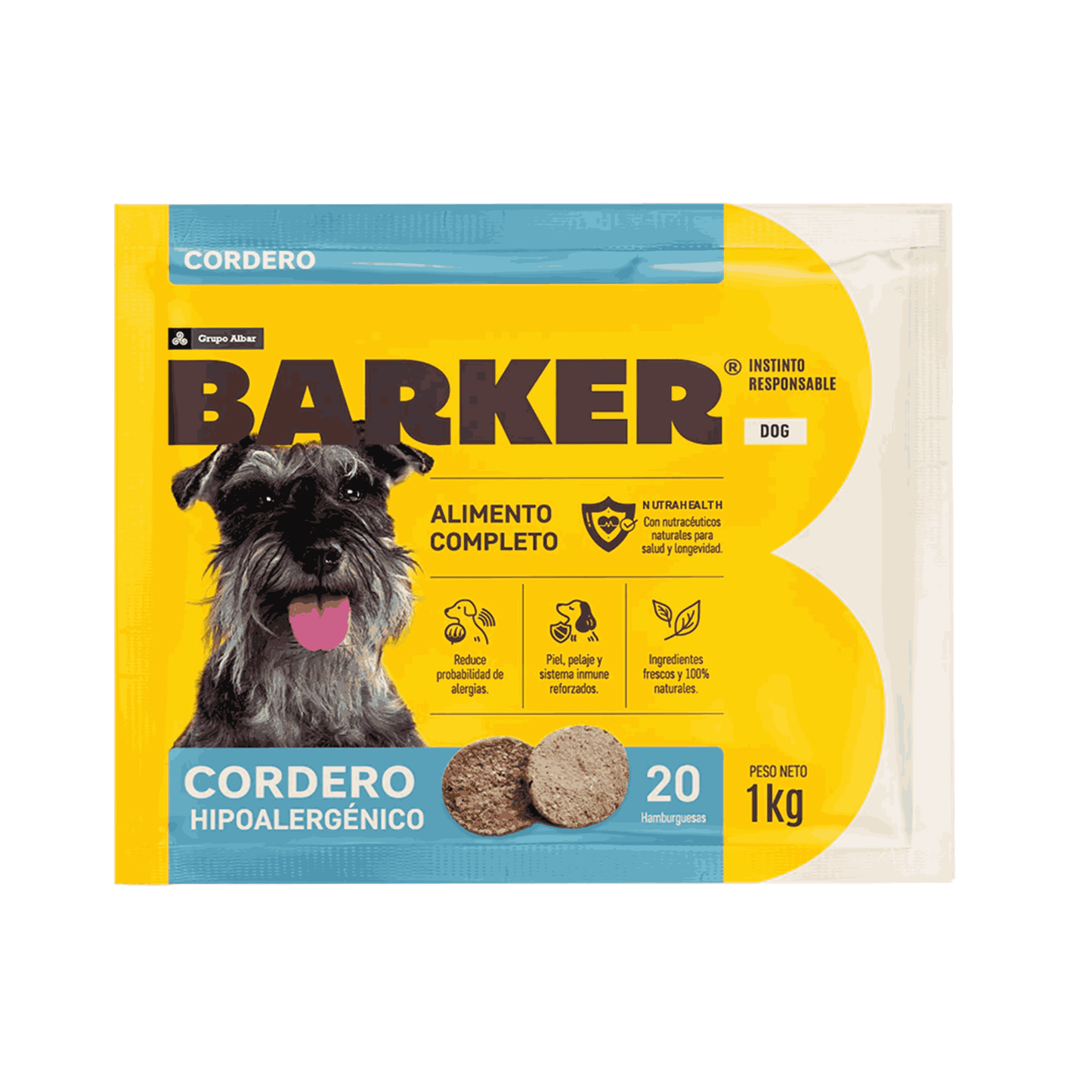 HAMBURGUESA DE CORDERO BARKER 1kg