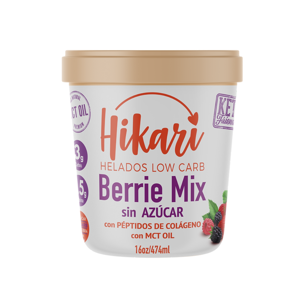 HELADO KETO BERRIES - HIKARI 473 ML