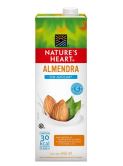BEBIDA DE ALMENDRAS SIN AZUCAR - NATURES HEART