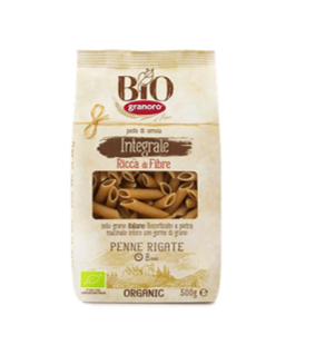 PENNE RIGATI INTEGRAL X 500GR - Bio Granoro