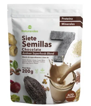 HARINA SIETE SEMILLAS CHOCOLATE 200 GR - NATURANDES